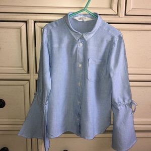 H&M Pin Strip Button Down Shirt
